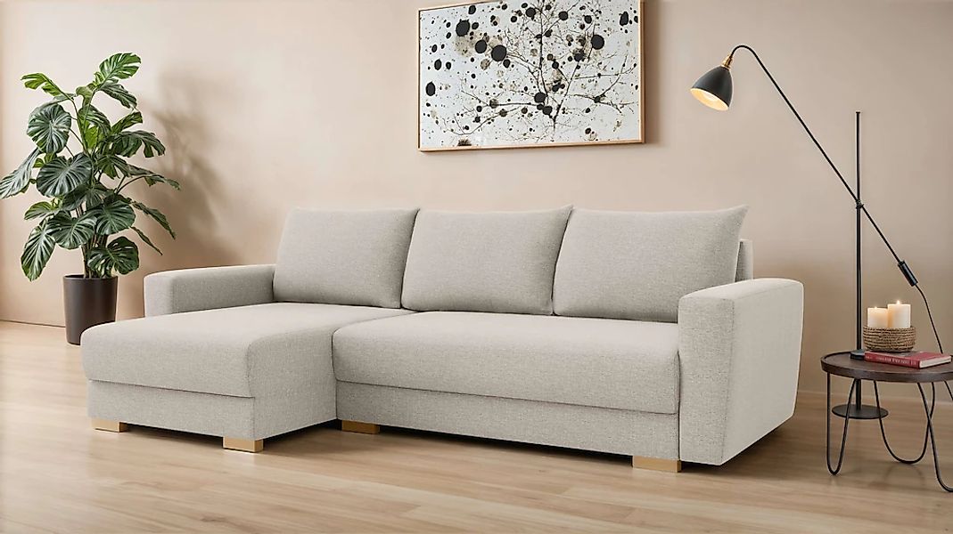 INOSIGN Ecksofa "MAGHERA universell Schlafsofa mit Bettkasten, Maße B/T/H: günstig online kaufen