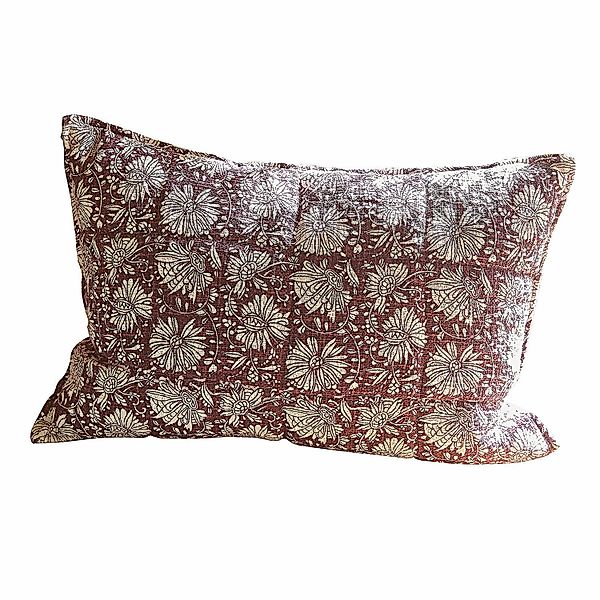 Mirabeau Kissenhülle Kissenhülle Soleique bordeaux/weiß günstig online kaufen