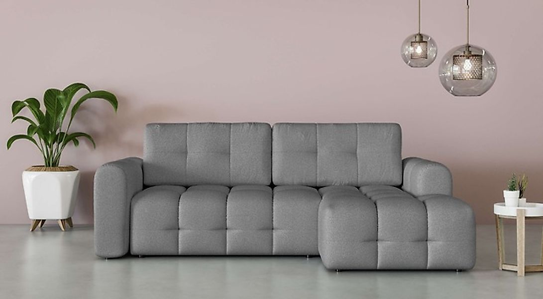 INOSIGN Ecksofa »Manilla, wahlweise mit Bettfunktion, B/T/H 265/170/91 cm« günstig online kaufen