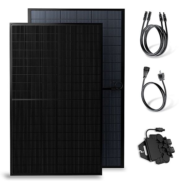 Solakon Balkonkraftwerk 1000W 800W Solaranlage Steckerfertig Komplettset 80 günstig online kaufen