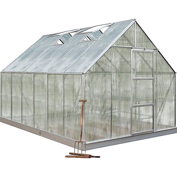 Halls Gewächshaus Universal 128 Alu 9,9 m² günstig online kaufen