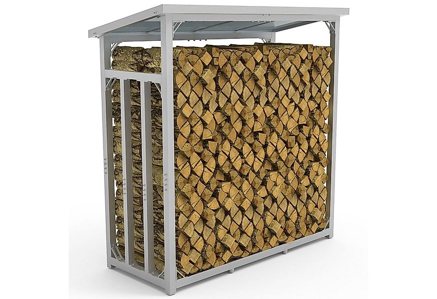LAWA Living and Lifestyle Kaminholzregal Dach Feuerholzregal außen Metall S günstig online kaufen