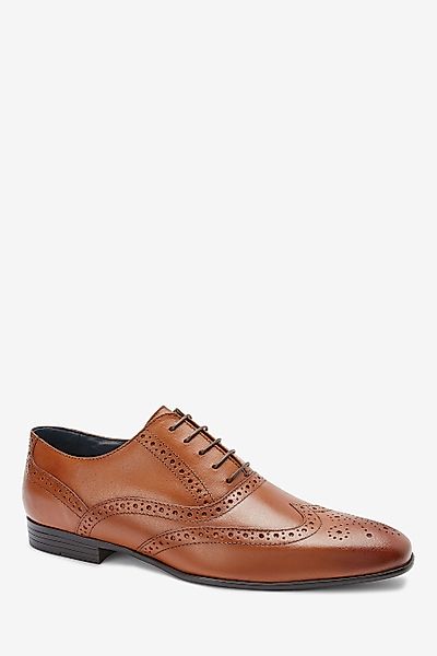 Next Oxford-Schuhe im Budapester-Stil aus Leder günstig online kaufen