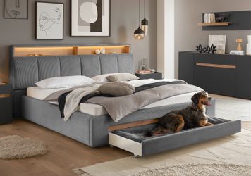 INOSIGN Polsterbett "CiTY/GiRON, gepolstertes Stauraumbett, mit LED Beleuch günstig online kaufen