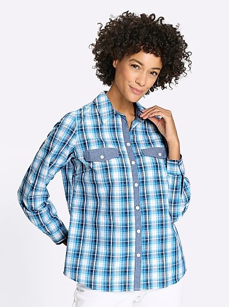 Sieh an! Klassische Bluse Karobluse günstig online kaufen