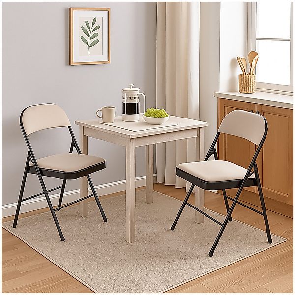 HTI-Living Klappstuhl Klappstühle 2er Set Beige günstig online kaufen