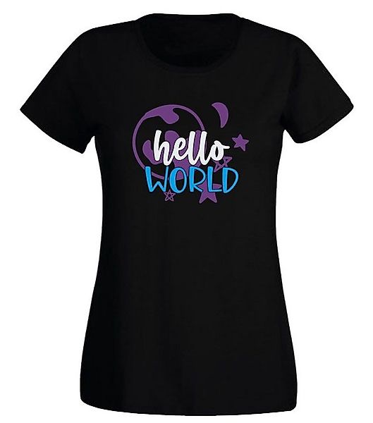 G-graphics Print-Shirt Damen T-Shirt - Hello World mit trendigem Frontprint günstig online kaufen