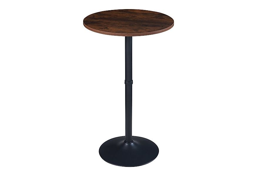 en.casa Bartisch, »Vantaa« Stehtisch mit runder Tischplatte 100x60 cm Walnu günstig online kaufen