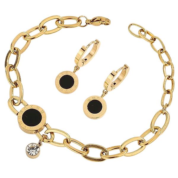 KARMA Schmuckset Damen Edelstahl vergoldet Armband günstig online kaufen