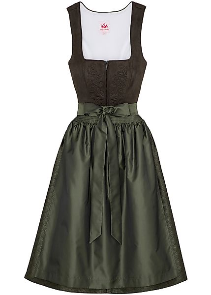 Spieth & Wensky Dirndl Felina-Dirndl Velouroptik günstig online kaufen
