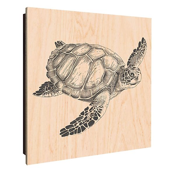 Banjado Großer Schlüsselkasten Holz 30x30cm Schwarz Scharnier Links 50 Hake günstig online kaufen