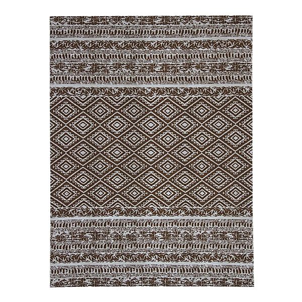 MeGusta Flachflor Teppich Vintage Braun Polyester 120x170 cm Luisa günstig online kaufen