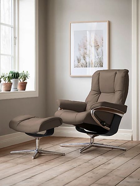 Stressless "Mayfair" mit Cross Base, Größe S, M & L, Holzakzent Schwarz günstig online kaufen