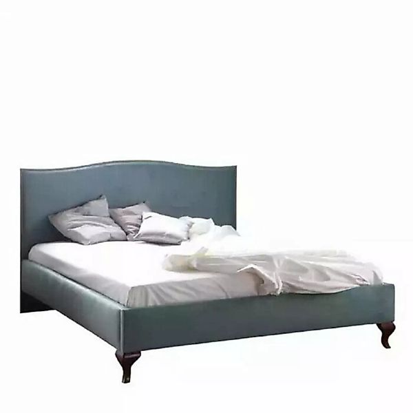 JVmoebel Bett Blau Bett Polster Design Luxus Doppel Hotel Betten Holz (1-tl günstig online kaufen