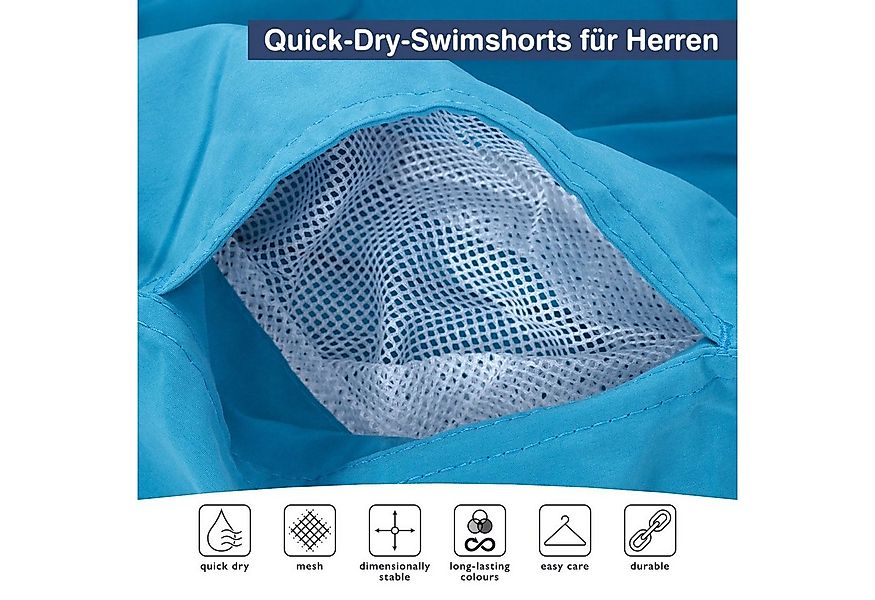 OAHOO Badehose Herren Badeshorts (1 Stück) Badehose mit Mesh-Futter & Tasch günstig online kaufen