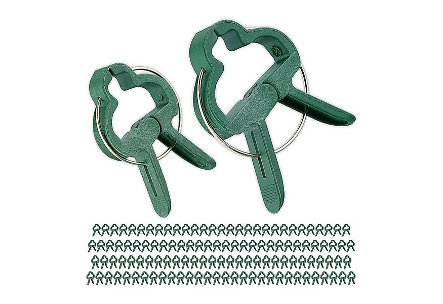 relaxdays Gartenpflege-Set Pflanzenclips im 120er Set günstig online kaufen