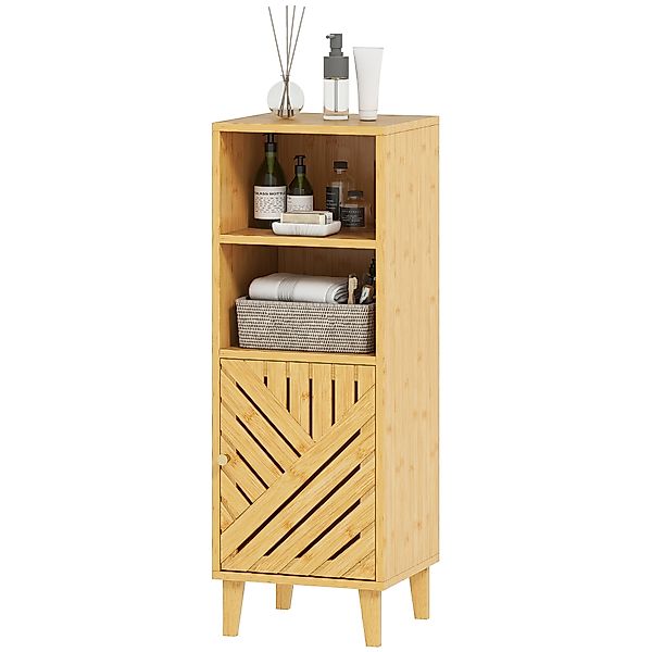 HOMCOM Badezimmerschrank Schmaler Badezimmer-Beistellschrank 32x30x90 cm mi günstig online kaufen