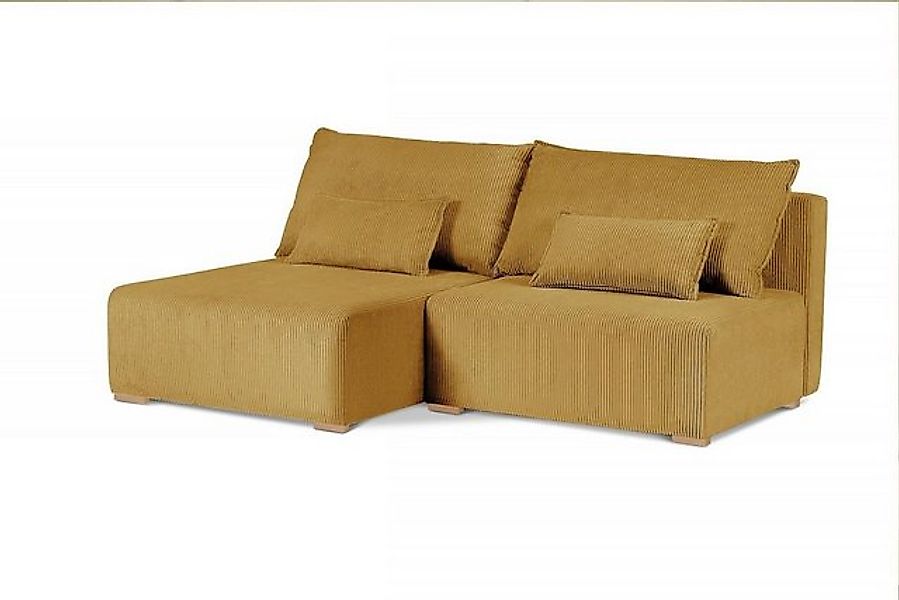 Beautysofa Polsterecke mit Schlaffunktion FLUFFY, 210 cm Polsterecke, mit B günstig online kaufen