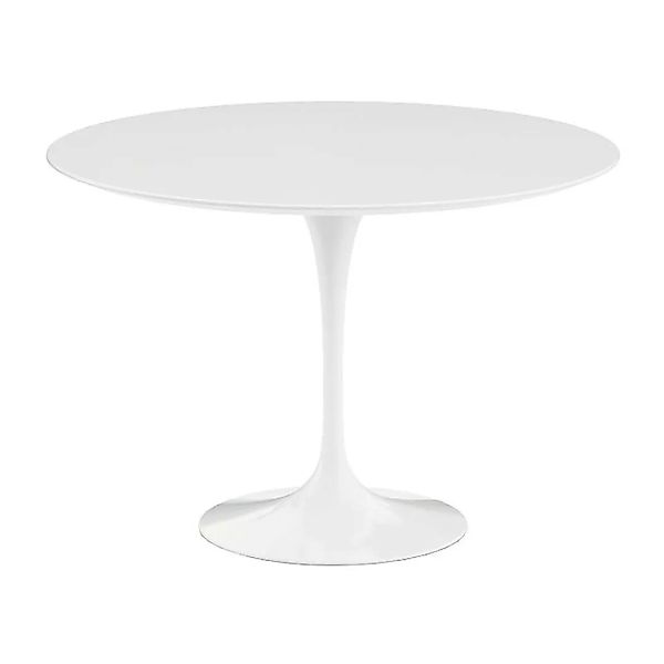 Knoll International - Saarinen Tisch Ø107cm - weiß/Laminat/Gestell weiß günstig online kaufen