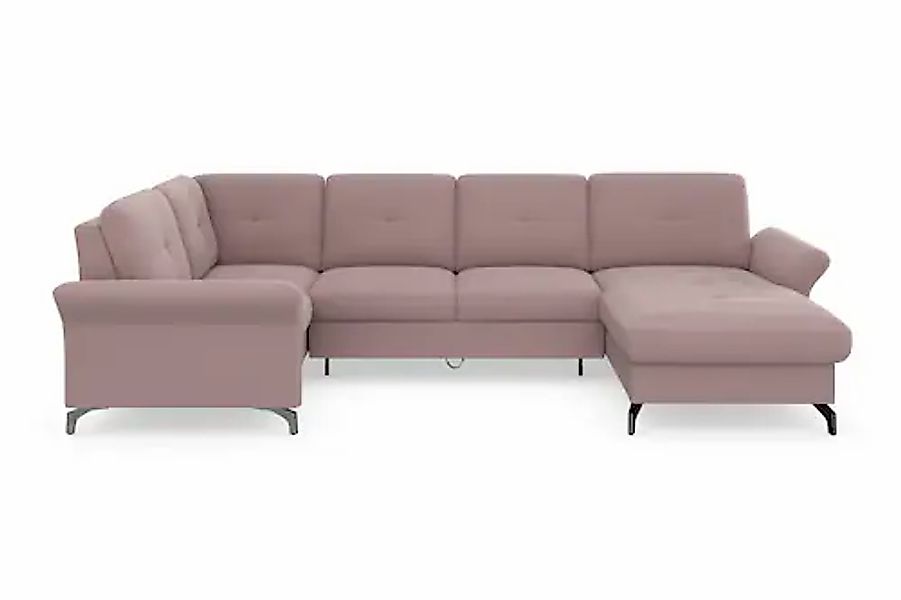 Home affaire Wohnlandschaft »Calando U-Form« wahlweise mit Bettfunktion, Be günstig online kaufen