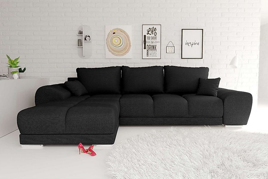 99rooms Ecksofa Antalya, Sofa L-Form, Eckcouch, mit abnehmbaren Kissen, Sch günstig online kaufen