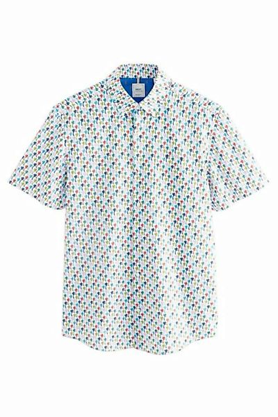Next Kurzarmhemd Bügelleichtes Regular Fit Button-down-Oxfordhemd (1-tlg) günstig online kaufen