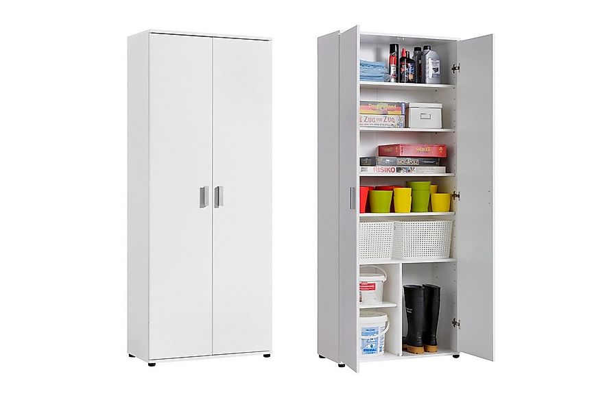 Home Collective Mehrzweckschrank 75 cm breit mit Einlegeböden 75x35x184 cm günstig online kaufen