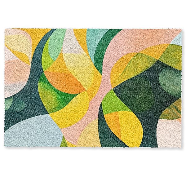 MuchoWow Fußmatte Abstrakt - Gelb - günstig online kaufen