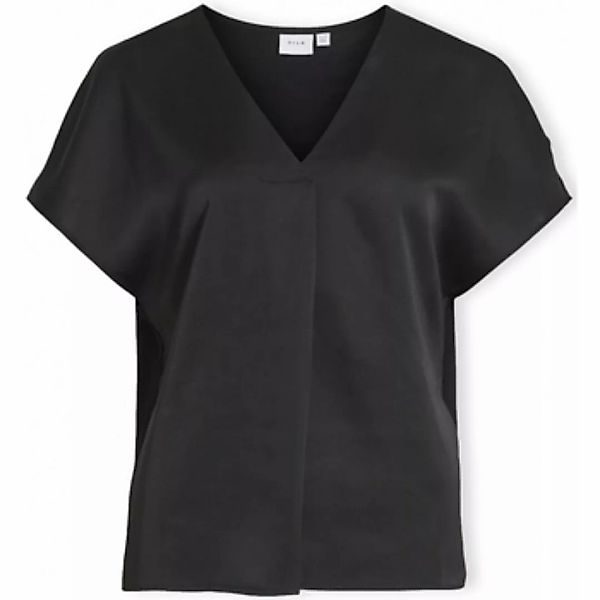 Vila Blusenshirt Satin Blusen Glänzendes Kurzarm günstig online kaufen