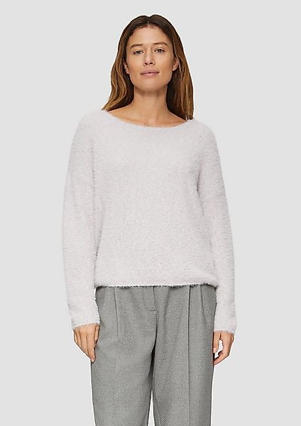 s.Oliver Longpullover Strickpullover Flauschiger Strickpullover mit Glitzer günstig online kaufen