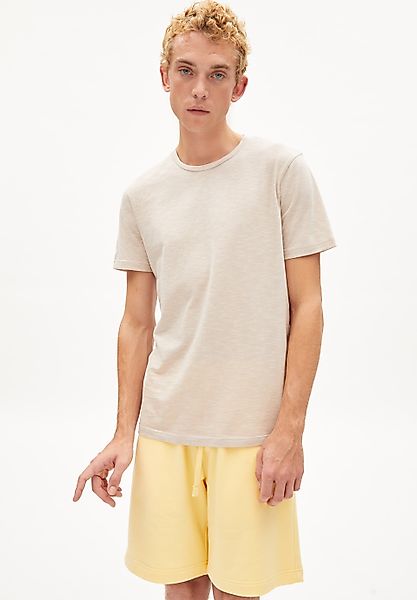 T-Shirt JAAMES STRUCTURE in light desert-off white von ARMEDANGELS günstig online kaufen