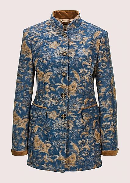 MADELEINE Langmantel "Gehrock Eleganter Einreiher mit kunstvollem Print" günstig online kaufen