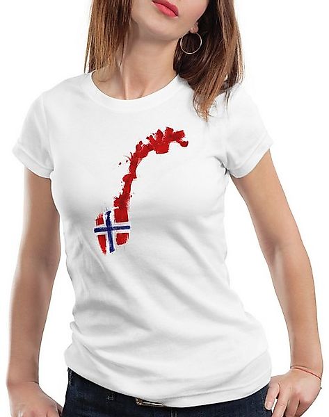 style3 T-Shirt Flagge Norwegen Fußball Sport Norway WM EM Fahne günstig online kaufen