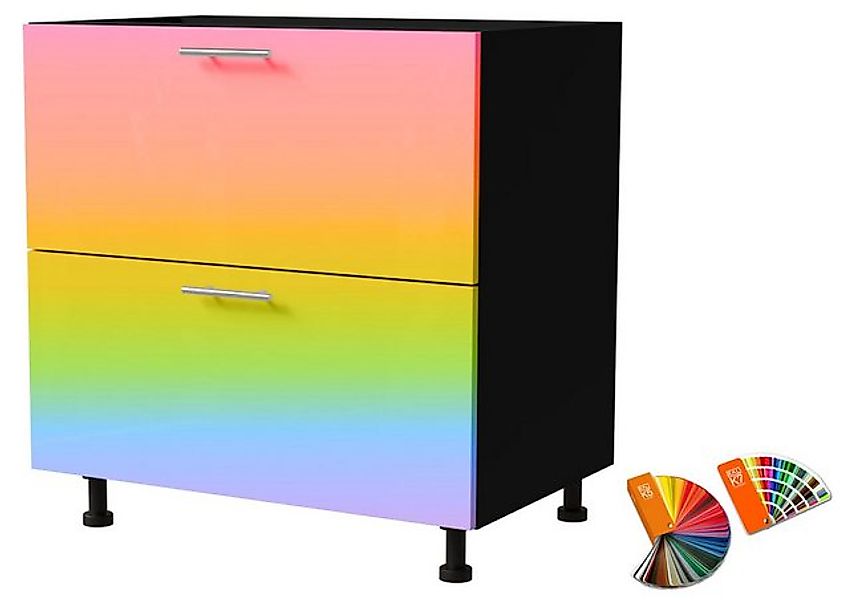 Feldmann-Wohnen Unterschrank Brerra (D2/80, 2 Schubladen, REJS Comfort Box günstig online kaufen