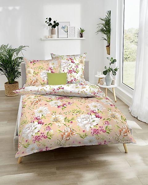 Kaeppel Wendebettwäsche "Flirtation" 2 Stk. tlg. Mit Blumen günstig online kaufen