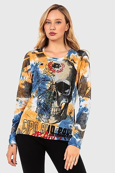 Cipo & Baxx Sweatshirt "SWEATSHIRT", (1 tlg.), komfortablen Stil günstig online kaufen