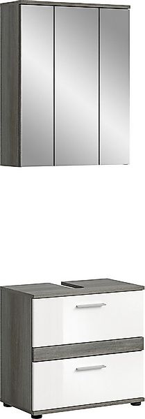 welltime Badmöbel-Set Lucca, bestehend aus: 1x Waschbeckenunterschrank & 1x günstig online kaufen