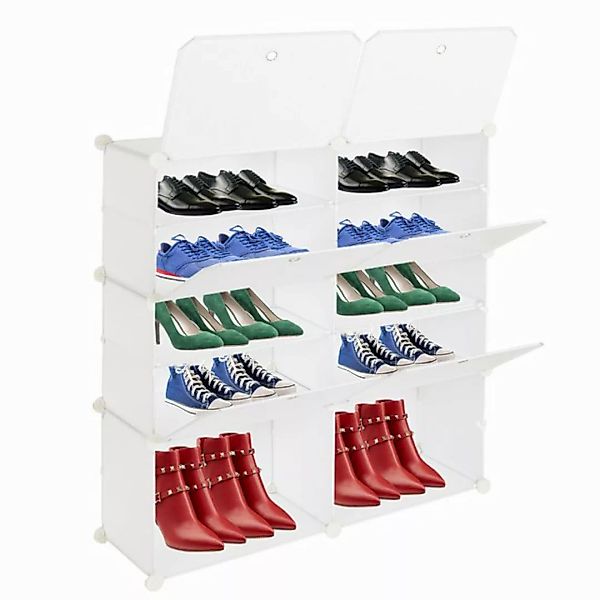 HT Schuhschrank Tower Regal Aufbewahrungsschrank Ständer erweiterbar für Ab günstig online kaufen