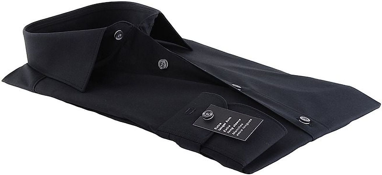OLYMP Level Five Hemd Extra Lange Ärmel Schwarz Body Fit - Größe 41 günstig online kaufen
