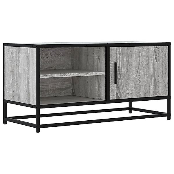 vidaXL TV-Schrank Grau Sonoma 80x34,5x40 cm Holzwerkstoff und Metall 848822 günstig online kaufen