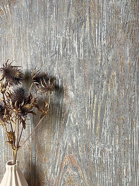 Newroom Vliestapete Wood Grau Tapete Holztapete Holz,Brett,Balken, Grau Tap günstig online kaufen