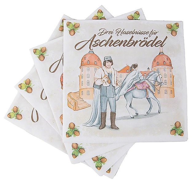 Erzgebirge-Palast Dekofigur Servietten "Drei Haselnüsse für Aschenbrödel" ( günstig online kaufen
