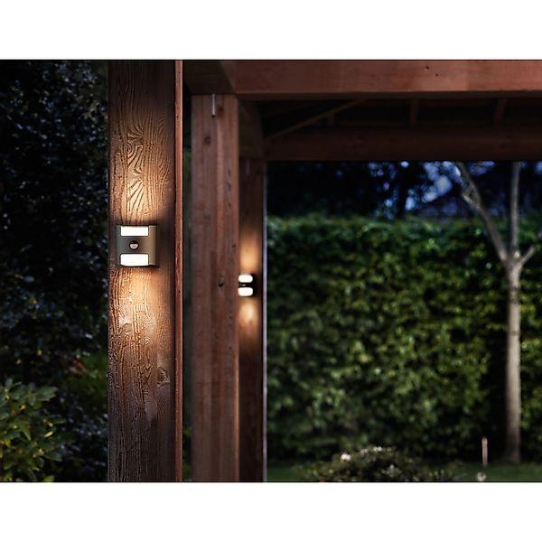 Zeitlose myGarden Außenwandleuchte Gras aus Aluminium in anthrazit, mit Bew günstig online kaufen