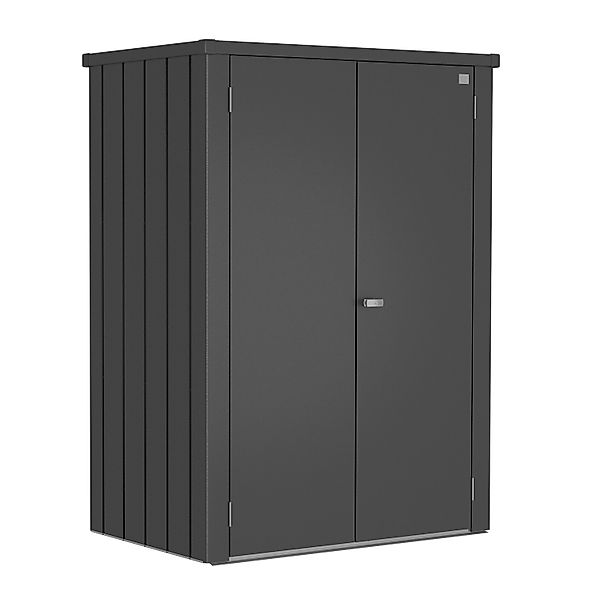 Biohort Terrassenschrank Romeo 181 cm x 132 cm x 87 cm Dunkelgrau-Metallic günstig online kaufen