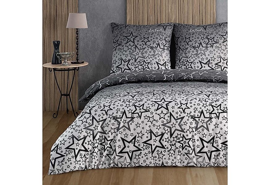 Buymax Bettwäsche Bettbezug-Set, Renforce: 100% Baumwolle, 3 teilig, 200x20 günstig online kaufen