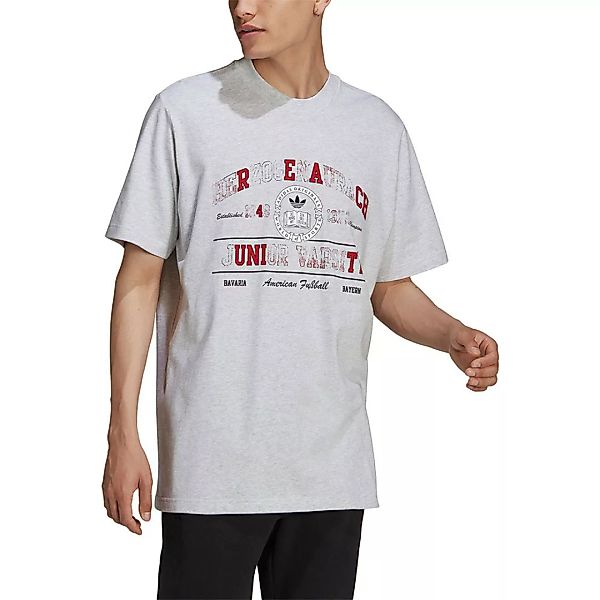 Adidas Originals College Kurzarm T-shirt M Light Grey Heather günstig online kaufen