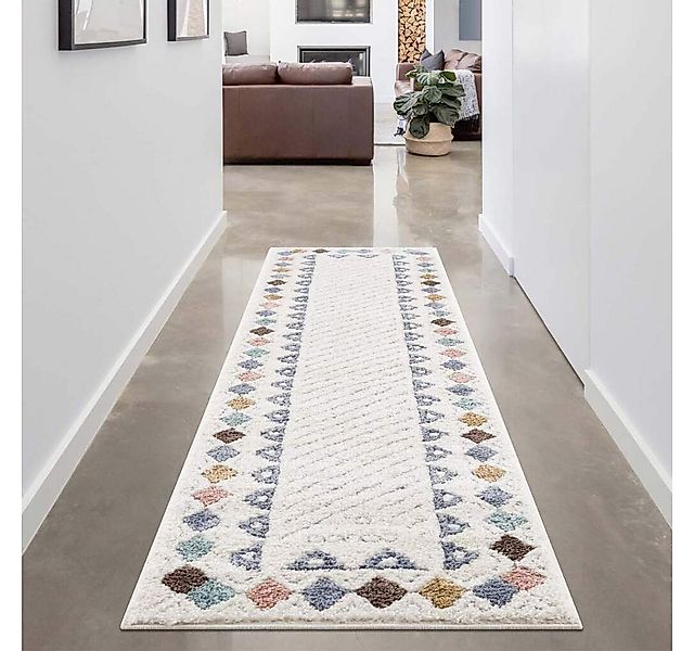 Carpet City Hochflor-Läufer FOCUS 3034, rechteckig, Höhe: 20 mm, Boho-Teppi günstig online kaufen