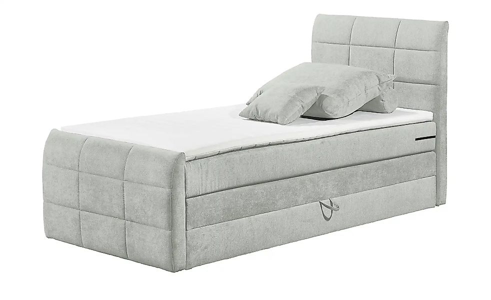 uno Boxspringbett mit Bettkasten Kosmo ¦ grau ¦ Maße (cm): B: 103 H: 113 Be günstig online kaufen