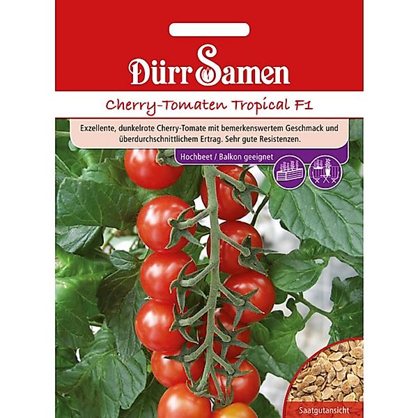 Dürr Samen Kirsch-Tomaten Tropical F1 Saatgut günstig online kaufen