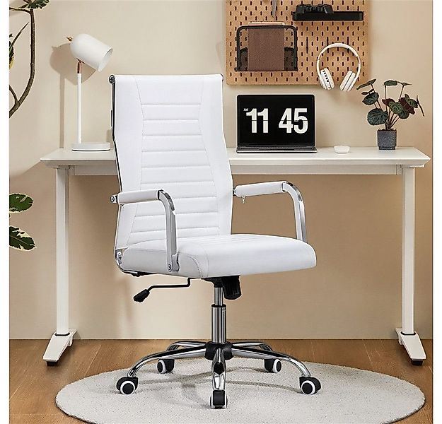 Yaheetech Bürostuhl, Schreibtischstuhl mit verstellbarer Rückenlehne Comput günstig online kaufen